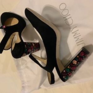 Jimmy Choo Black & Gem Shoes